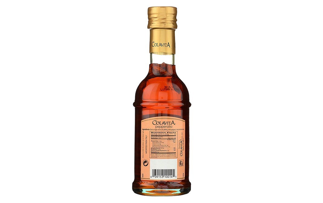 Colavita Pepperolio Extra Virgin Olive with hot Chilli Pepper    Glass Bottle  250 millilitre